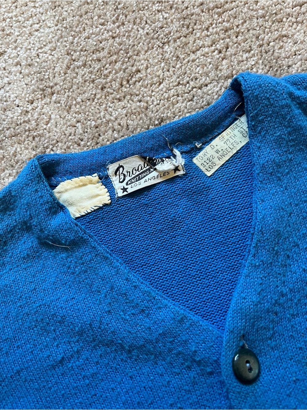 VTG 70’s St. James Episcopal School Cardigan Sweater - Picture 7 of 8